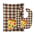 Pizza Baby Bib & Burp Cloth Easy-Clean Baby Bib Baby Feeding Accessory Baby Mealtime Essential
