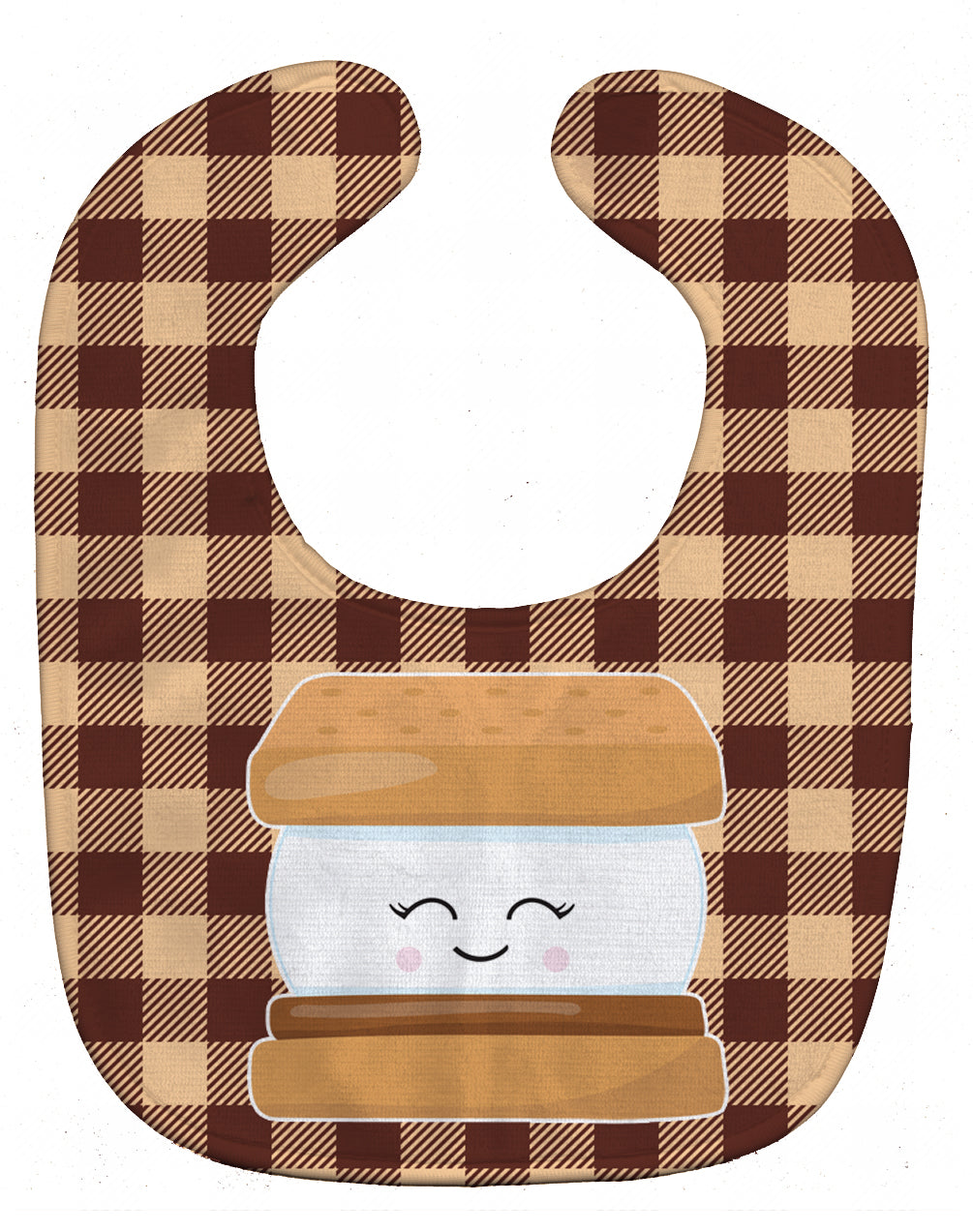 Smores Baby Bib Easy-Clean Baby Bib Baby Feeding Accessory Baby Mealtime Essential, 10 x 13, Multicolor