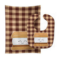 Smores Baby Bib & Burp Cloth Easy-Clean Baby Bib Baby Feeding Accessory Baby Mealtime Essential