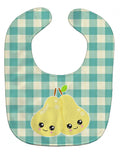 Pears Baby Bib Easy-Clean Baby Bib Baby Feeding Accessory Baby Mealtime Essential, 10 x 13, Multicolor