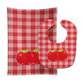 Tomatoes Baby Bib & Burp Cloth Easy-Clean Baby Bib Baby Feeding Accessory Baby Mealtime Essential