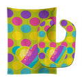 Multicolor Rainbow Heart Baby Bib & Burp Cloth Easy-Clean Baby Bib Baby Feeding Accessory Baby Mealtime Essential