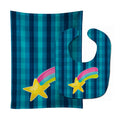 Multicolor Shooting Star Baby Bib & Burp Cloth Easy-Clean Baby Bib Baby Feeding Accessory Baby Mealtime Essential