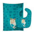 Blonde Haired Christmas Fairy Baby Bib & Burp Cloth Easy-Clean Baby Bib Baby Feeding Accessory Baby Mealtime Essential
