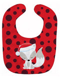 Black Haired Christmas Fairy #2 Baby Bib Easy-Clean Baby Bib Baby Feeding Accessory Baby Mealtime Essential, 10 x 13, Multicolor
