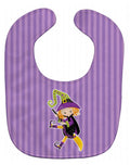 Halloween Witch Baby Bib Easy-Clean Baby Bib Baby Feeding Accessory Baby Mealtime Essential, 10 x 13, Multicolor