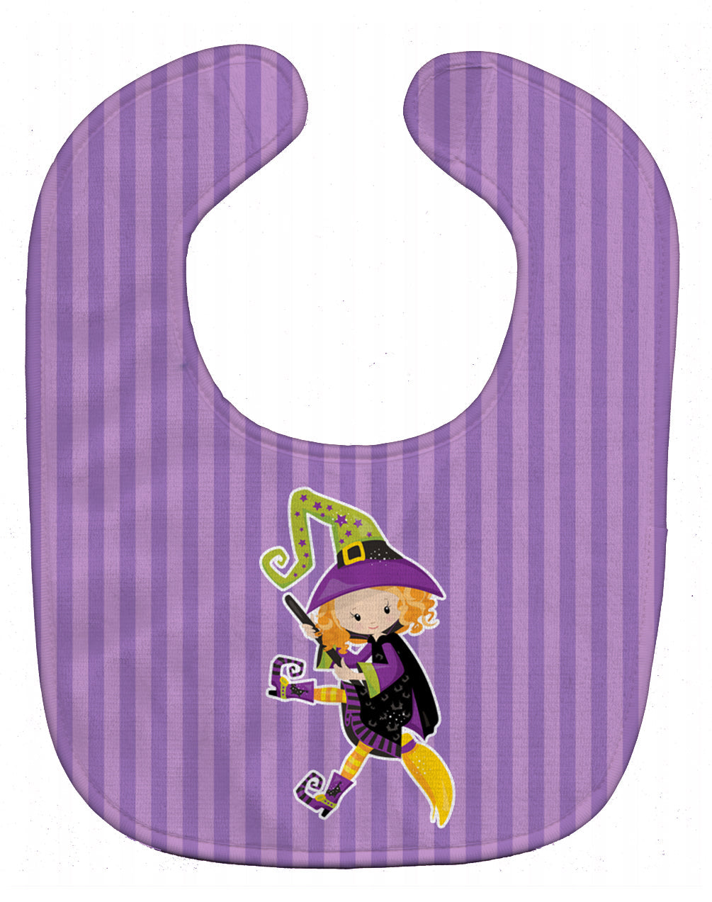 Halloween Witch Baby Bib Easy-Clean Baby Bib Baby Feeding Accessory Baby Mealtime Essential, 10 x 13, Multicolor