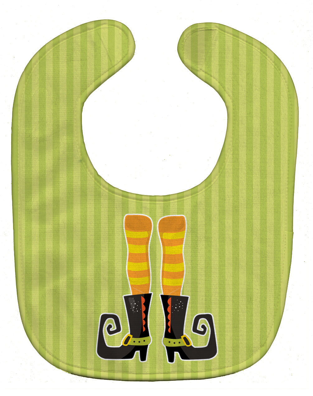 Halloween Witch's Feet #4 Baby Bib Easy-Clean Baby Bib Baby Feeding Accessory Baby Mealtime Essential, 10 x 13, Multicolor