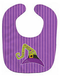 Halloween Witch's Hat #1 Baby Bib Easy-Clean Baby Bib Baby Feeding Accessory Baby Mealtime Essential, 10 x 13, Multicolor