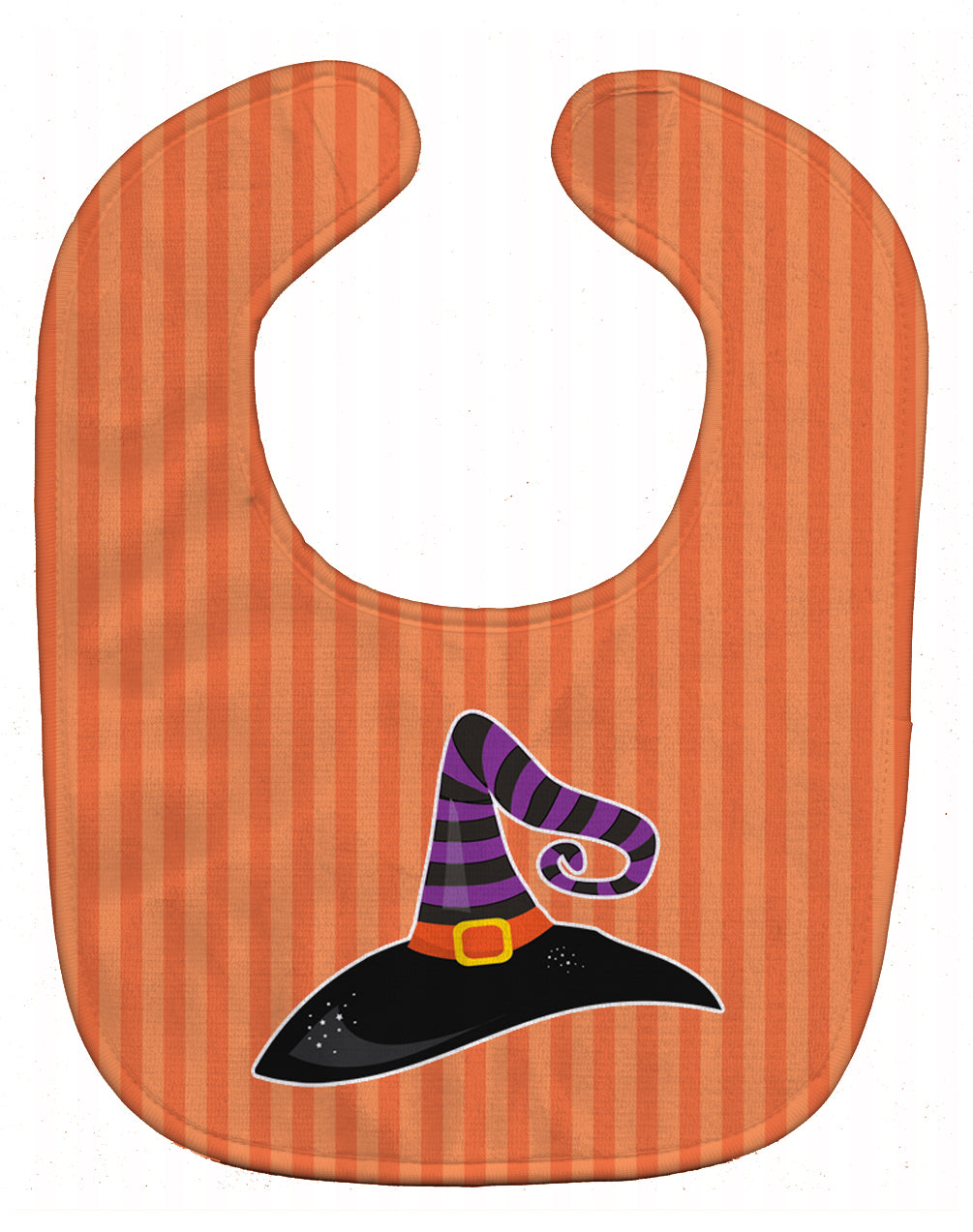 Halloween Witch's Hat #2 Baby Bib Easy-Clean Baby Bib Baby Feeding Accessory Baby Mealtime Essential, 10 x 13, Multicolor