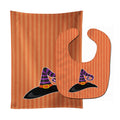 Halloween Witch's Hat #2 Baby Bib & Burp Cloth Easy-Clean Baby Bib Baby Feeding Accessory Baby Mealtime Essential