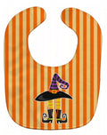 Halloween Witch's Hat and Legs Baby Bib Easy-Clean Baby Bib Baby Feeding Accessory Baby Mealtime Essential, 10 x 13, Multicolor