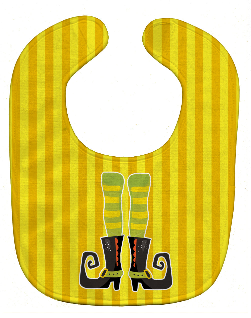 Halloween Witch's Legs #2 Baby Bib Easy-Clean Baby Bib Baby Feeding Accessory Baby Mealtime Essential, 10 x 13, Multicolor