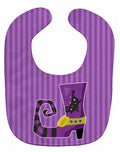 Halloween Witch's Shoe Baby Bib Easy-Clean Baby Bib Baby Feeding Accessory Baby Mealtime Essential, 10 x 13, Multicolor