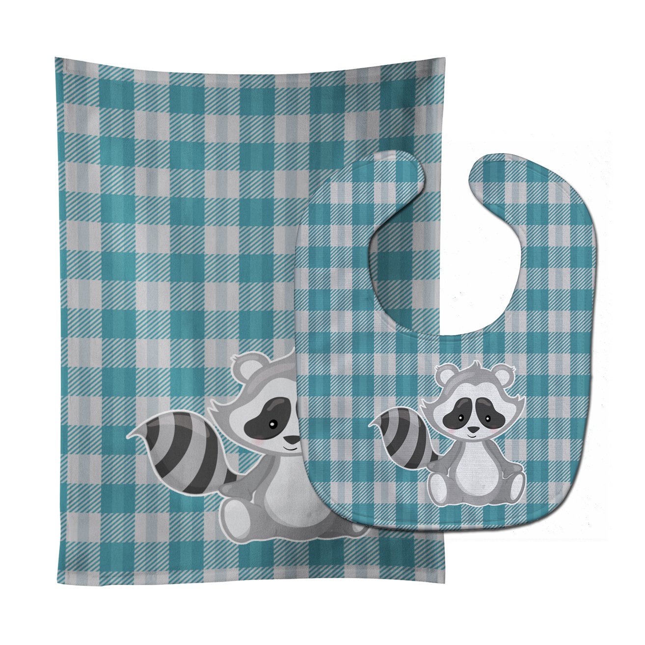 Raccoon Baby Bib & Burp Cloth Easy-Clean Baby Bib Baby Feeding Accessory Baby Mealtime Essential