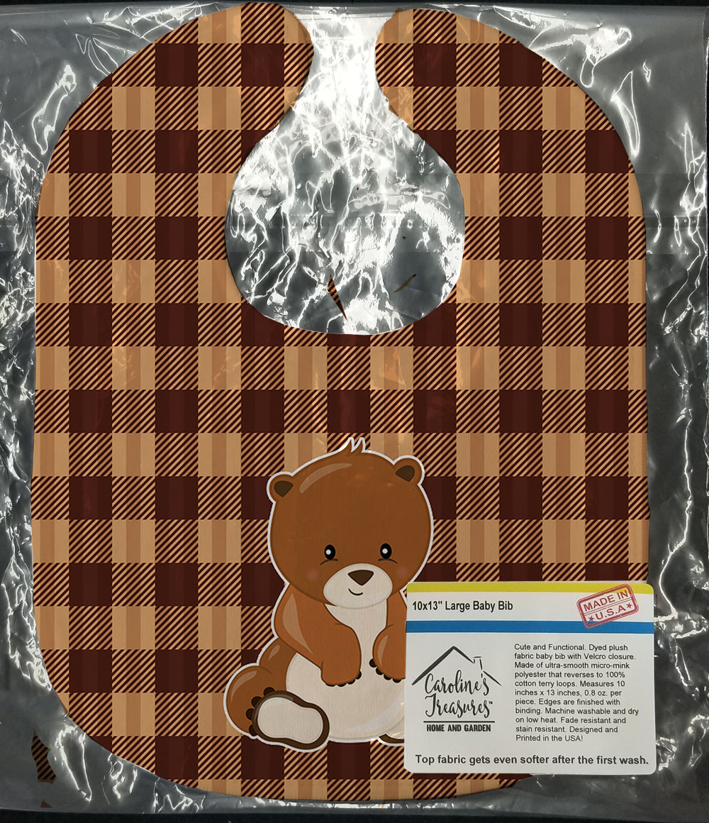 Bear Baby Bib Easy-Clean Baby Bib Baby Feeding Accessory Baby Mealtime Essential, 10 x 13, Multicolor