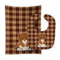 Bear Baby Bib & Burp Cloth Easy-Clean Baby Bib Baby Feeding Accessory Baby Mealtime Essential