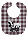 Skunk Baby Bib Easy-Clean Baby Bib Baby Feeding Accessory Baby Mealtime Essential, 10 x 13, Multicolor