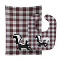 Skunk Baby Bib & Burp Cloth Easy-Clean Baby Bib Baby Feeding Accessory Baby Mealtime Essential