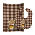 Squirrel Baby Bib & Burp Cloth Easy-Clean Baby Bib Baby Feeding Accessory Baby Mealtime Essential