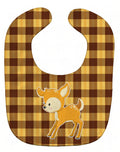 Deer #3 Baby Bib Easy-Clean Baby Bib Baby Feeding Accessory Baby Mealtime Essential, 10 x 13, Multicolor