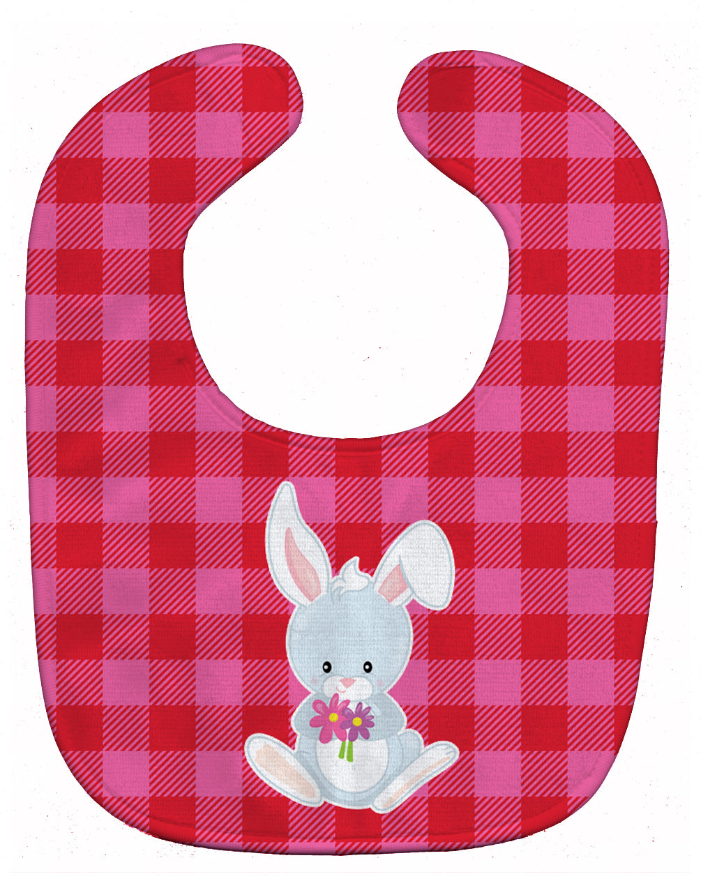 Bunny Rabbit #2 Baby Bib Easy-Clean Baby Bib Baby Feeding Accessory Baby Mealtime Essential, 10 x 13, Multicolor