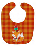 Christmas Fox Baby Bib Easy-Clean Baby Bib Baby Feeding Accessory Baby Mealtime Essential, 10 x 13, Multicolor
