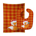 Christmas Fox #3 Baby Bib & Burp Cloth Easy-Clean Baby Bib Baby Feeding Accessory Baby Mealtime Essential