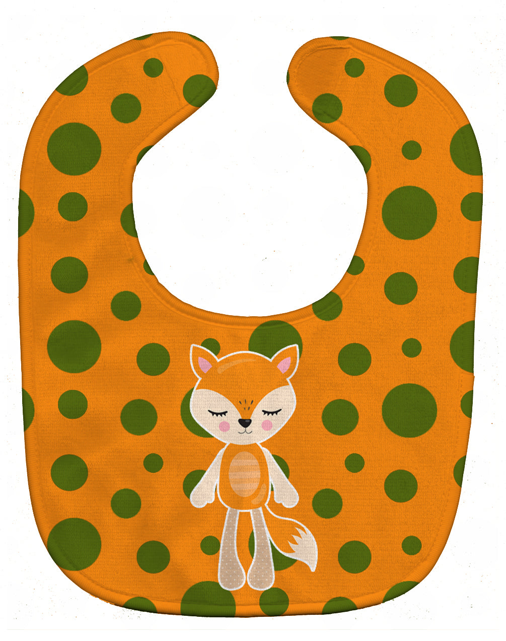 Fox #2 Baby Bib Easy-Clean Baby Bib Baby Feeding Accessory Baby Mealtime Essential, 10 x 13, Multicolor