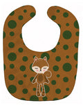 Squirrel #2 Baby Bib Easy-Clean Baby Bib Baby Feeding Accessory Baby Mealtime Essential, 10 x 13, Multicolor
