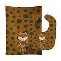 Squirrel #2 Baby Bib & Burp Cloth Easy-Clean Baby Bib Baby Feeding Accessory Baby Mealtime Essential