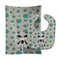 Raccoon #2 Baby Bib & Burp Cloth Easy-Clean Baby Bib Baby Feeding Accessory Baby Mealtime Essential