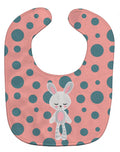 Rabbit Baby Bib Easy-Clean Baby Bib Baby Feeding Accessory Baby Mealtime Essential, 10 x 13, Multicolor