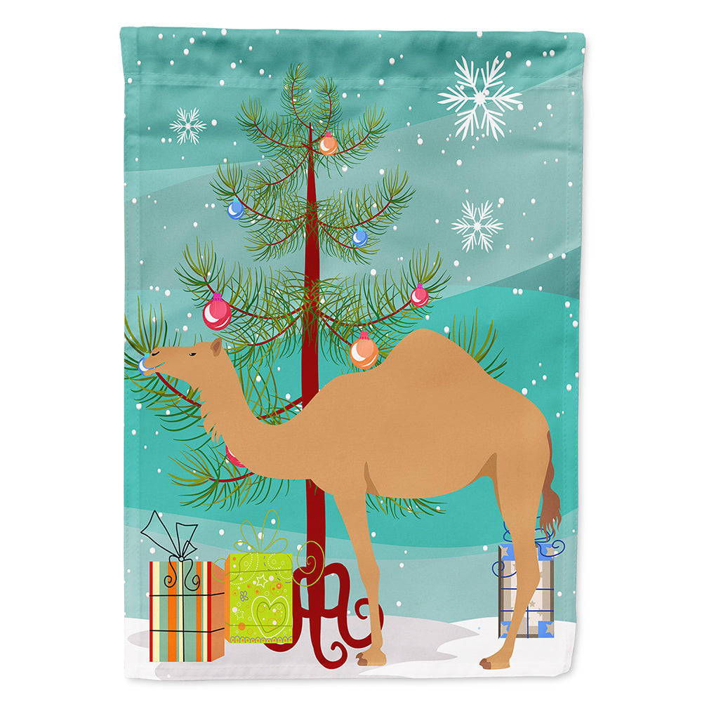 Arabian Camel Dromedary Christmas House Flag 28x40 Porch Sleeve Pole Decorative Outside Yard Banner Artwork Wall Hanging, Polyester