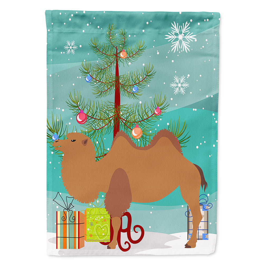 Bactrian Camel Christmas House Flag 28x40 Porch Sleeve Pole Decorative Outside Yard Banner Artwork Wall Hanging, Polyester