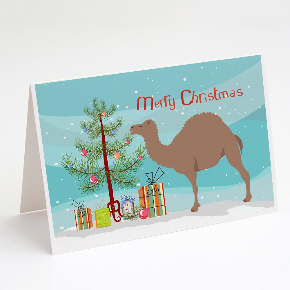 F1 Hybrid Camel Christmas Greeting Cards Pack of 8 Blank Cards with Envelopes Whimsical A7 Size 5x7