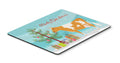 Guernsey Cow Christmas Mouse Pad, Heat Resistant Trivet Hot Pad , Non Slip Rubber Desk Mat, Kitchen Counter Protector, Home Office Decor Gift