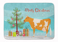 Guernsey Cow Christmas Memory Foam Kitchen Mat Machine Washable Anti-Fatigue Cushion Comfort Bath or Kitchen Rug