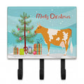 Guernsey Cow Christmas Leash or Key Holder Wall Hooks, Coat Rack Wall Mount, for Hanging Keys, Towels, Aprons, Leashes