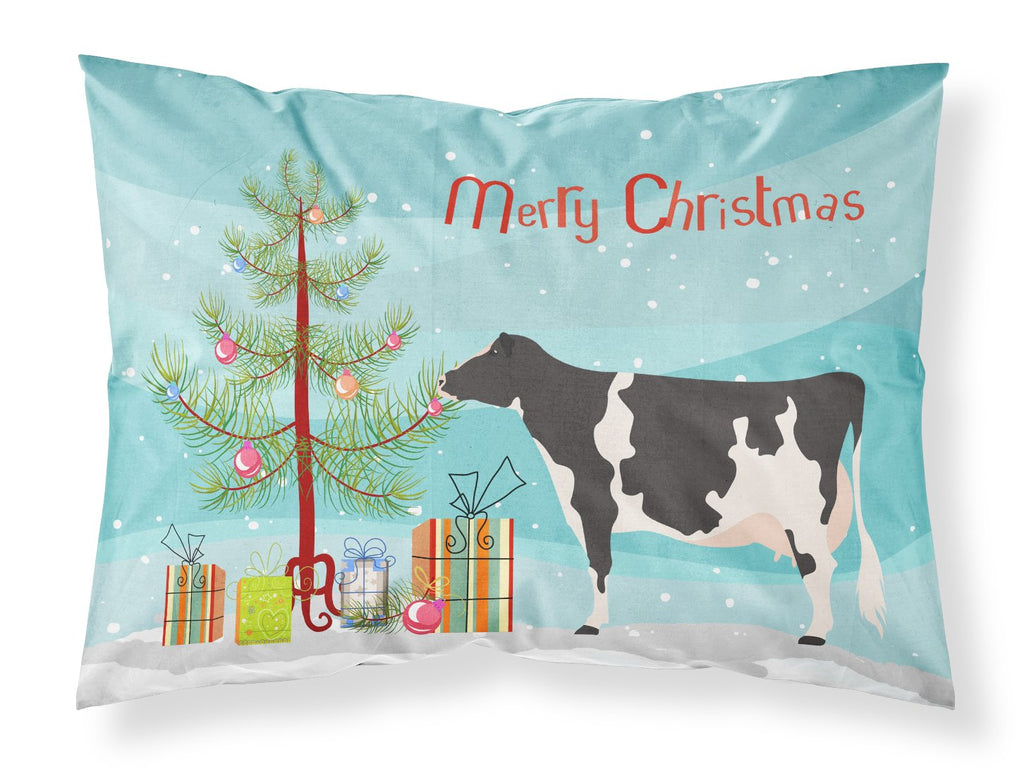 Holstein Cow Christmas Standard Pillowcase Lightweight Super Soft Easy Care Decorative Artwork Pillowcase, Standard