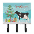 Holstein Cow Christmas Leash or Key Holder Wall Hooks, Coat Rack Wall Mount, for Hanging Keys, Towels, Aprons, Leashes