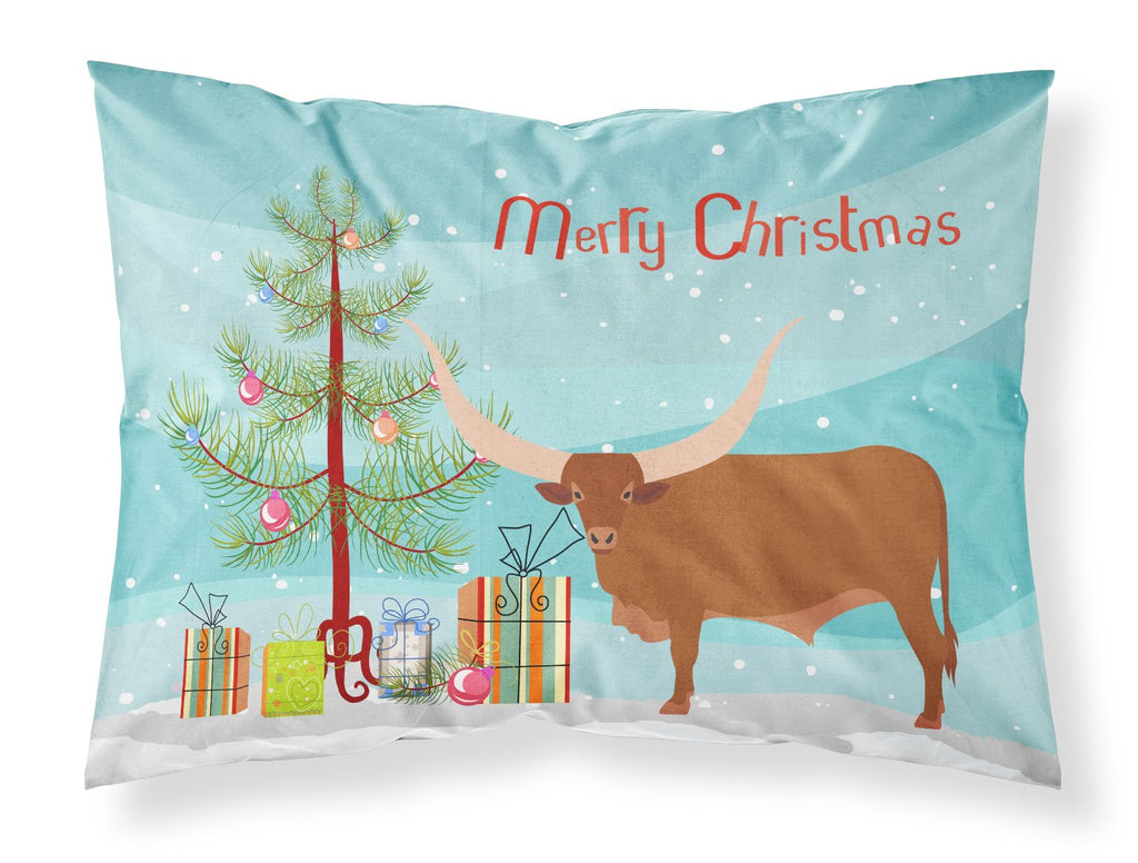 Ankole-Watusu Cow Christmas Standard Pillowcase Lightweight Super Soft Easy Care Decorative Artwork Pillowcase, Standard