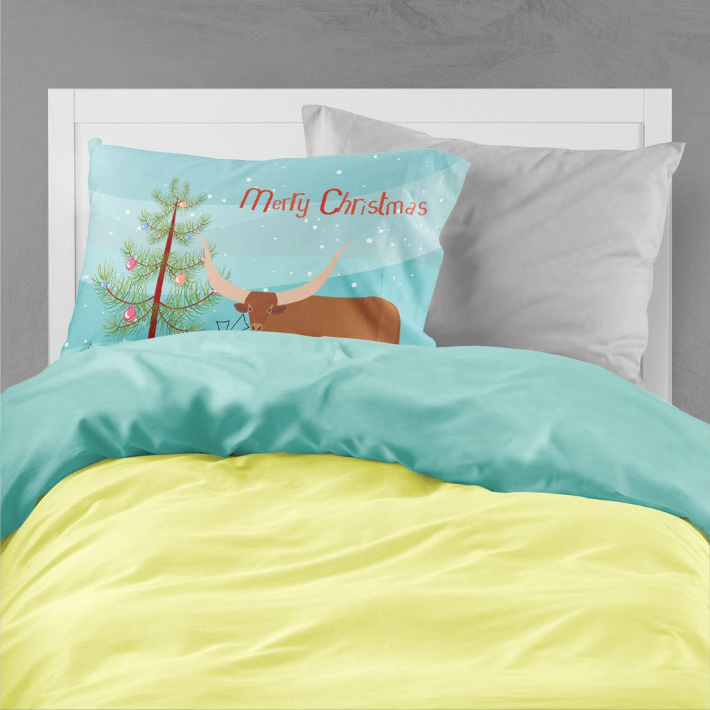 Ankole-Watusu Cow Christmas Standard Pillowcase Lightweight Super Soft Easy Care Decorative Artwork Pillowcase, Standard