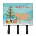 Charolais Cow Christmas Leash or Key Holder Wall Hooks, Coat Rack Wall Mount, for Hanging Keys, Towels, Aprons, Leashes