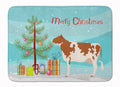 Ayrshire Cow Christmas Memory Foam Kitchen Mat Machine Washable Anti-Fatigue Cushion Comfort Bath or Kitchen Rug