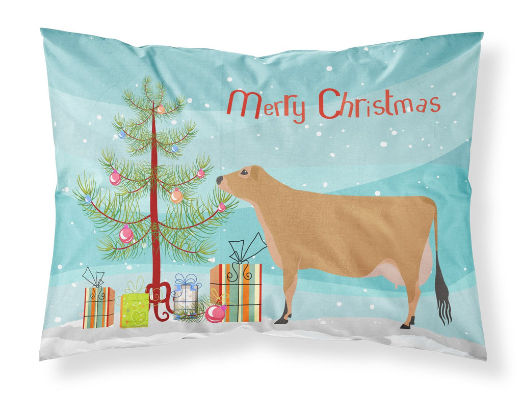 Jersey Cow Christmas Standard Pillowcase Lightweight Super Soft Easy Care Decorative Artwork Pillowcase, Standard