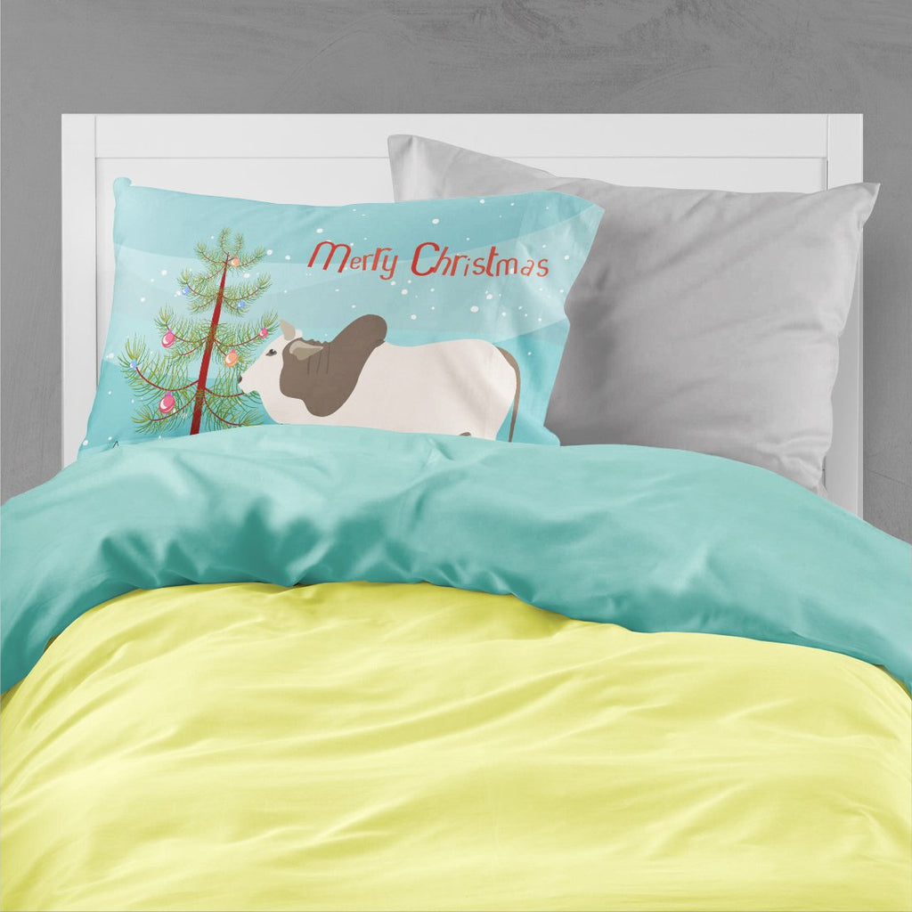 Malvi Cow Christmas Standard Pillowcase Lightweight Super Soft Easy Care Decorative Artwork Pillowcase, Standard