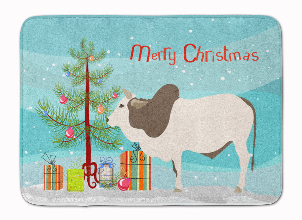 Malvi Cow Christmas Memory Foam Kitchen Mat Machine Washable Anti-Fatigue Cushion Comfort Bath or Kitchen Rug