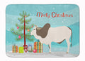 Malvi Cow Christmas Memory Foam Kitchen Mat Machine Washable Anti-Fatigue Cushion Comfort Bath or Kitchen Rug