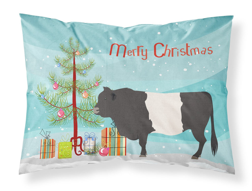 Belted Galloway Cow Christmas Standard Pillowcase Lightweight Super Soft Easy Care Decorative Artwork Pillowcase, Standard